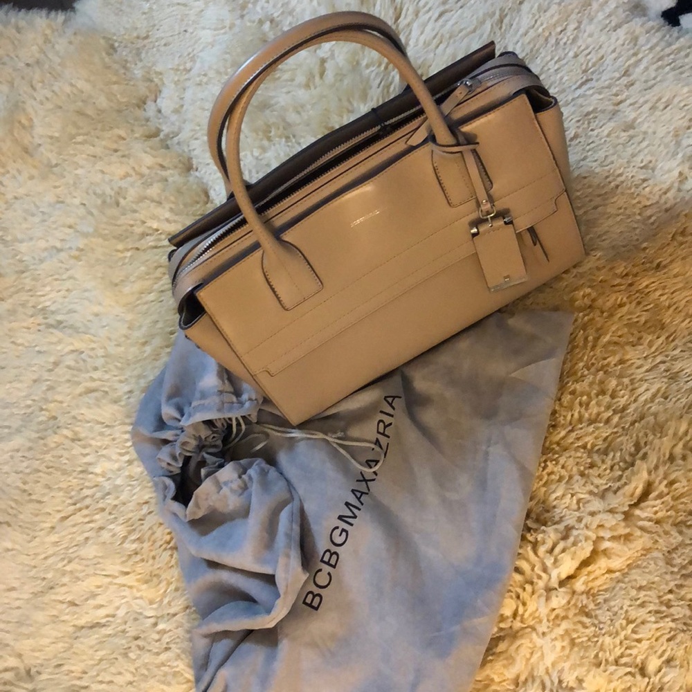 NWT BCBG Max Azria satchel in stone